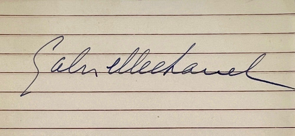 Gabrielle Coco Chanel Signature Autograph Display. Extremely Rare Auto, JSA1