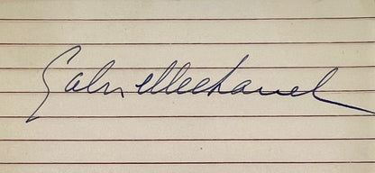 Gabrielle Coco Chanel Signature Autograph Display. Extremely Rare Auto, JSA1