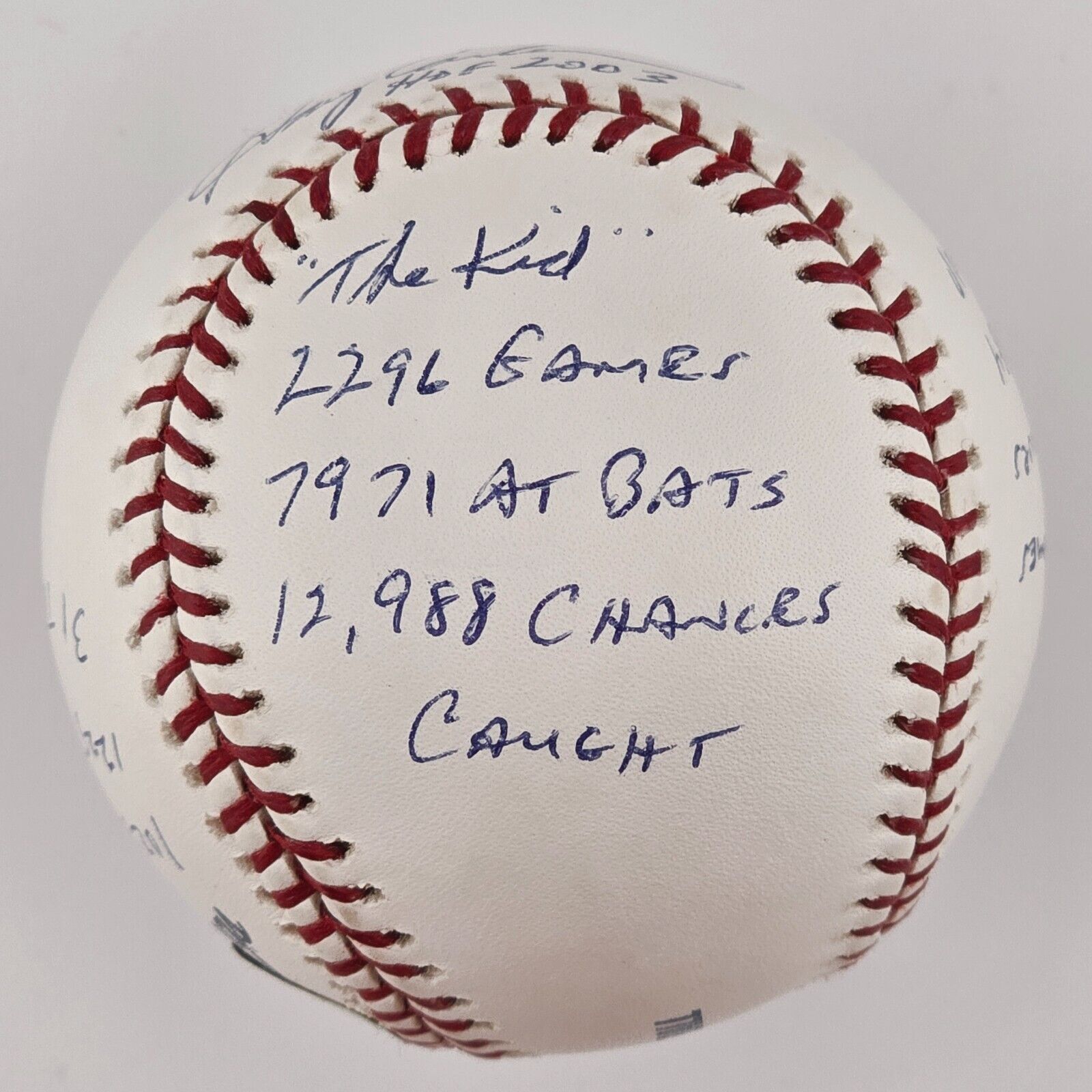 Gary Carter Signed &amp; Stats Inscribed Baseball. Hall Of Famer. Limited Edition