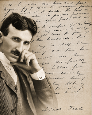 1907 Nikola Tesla Original Handwritten and Signed Manuscript. The Birth of Wireless & Autonomous Systems. JSA