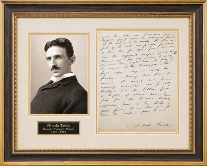 1907 Nikola Tesla Original Handwritten and Signed Manuscript. The Birth of Wireless &amp; Autonomous Systems. JSA