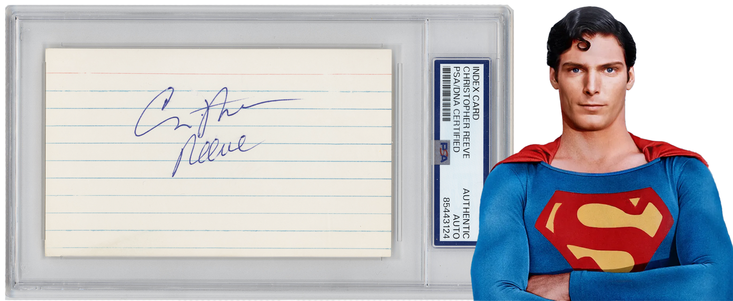 Christopher Reeve Autograph. Superman. PSA – BC Vintage