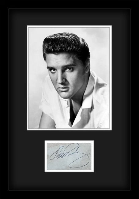 Elvis Presley Signed Framed Display