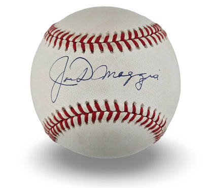 Joe DiMaggio Signed Baseball. PSA Graded 8.5