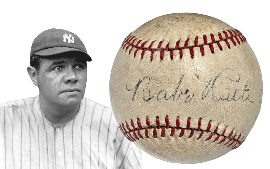 Babe Ruth Single Signed Baseball, 1928 Barnstorming Tour Autograph. JSA