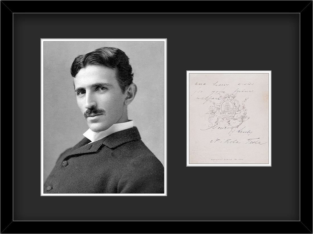Nikola Tesla Autograph Display