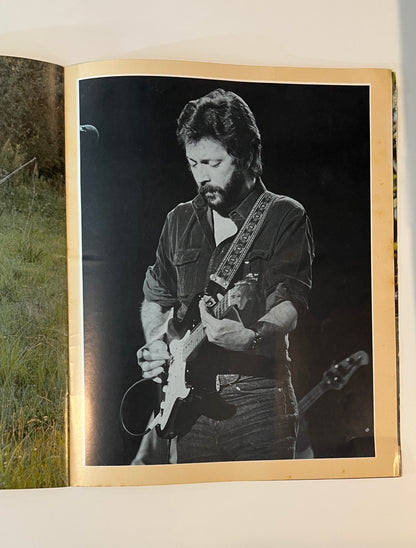 Eric Clapton Signed 1983 Money and Cigarettes Tour Autographed Program. Auto LOA