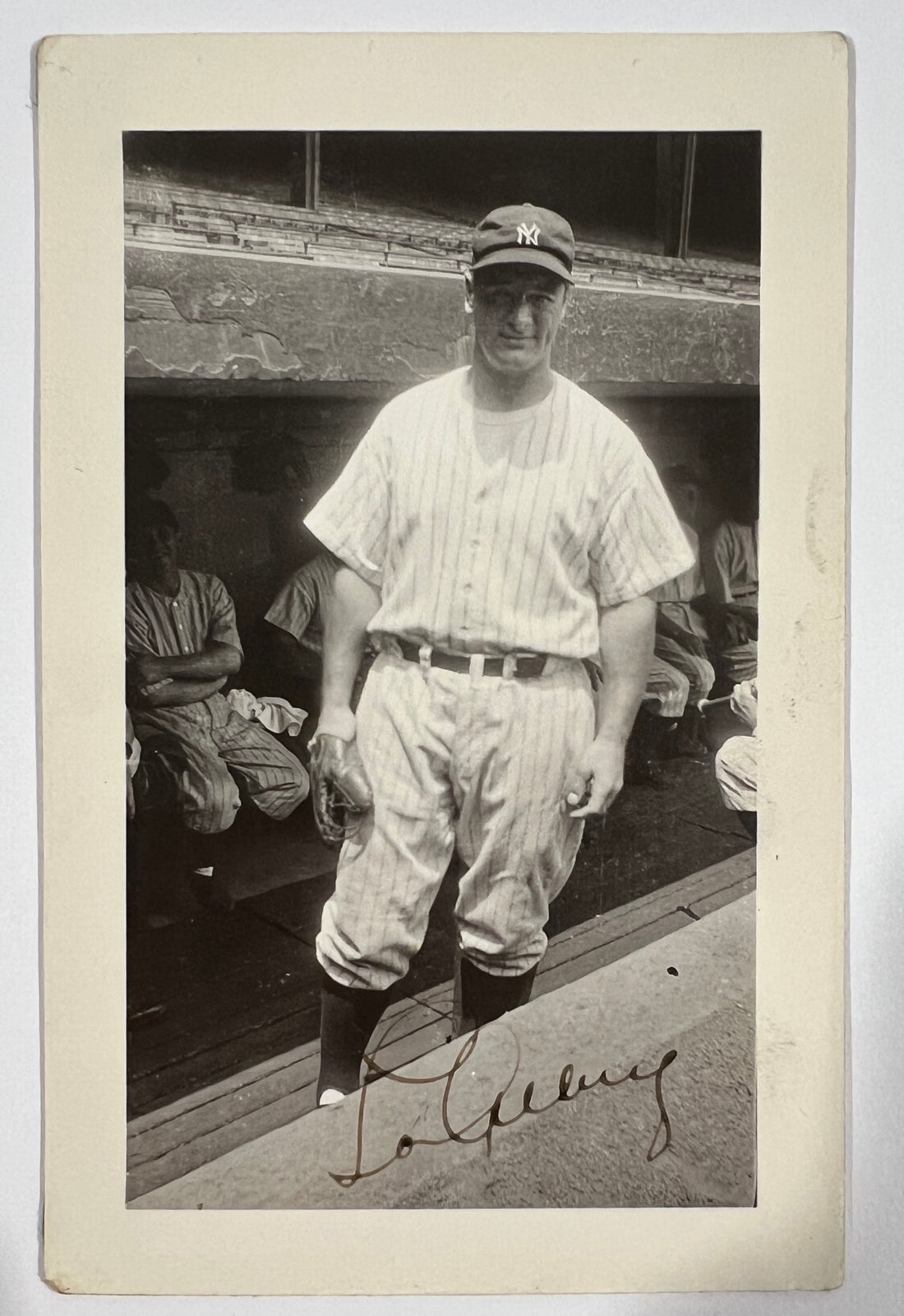 Rare Lou Gehrig Signed Original Photo, New York Yankees 1936. Auto JSA