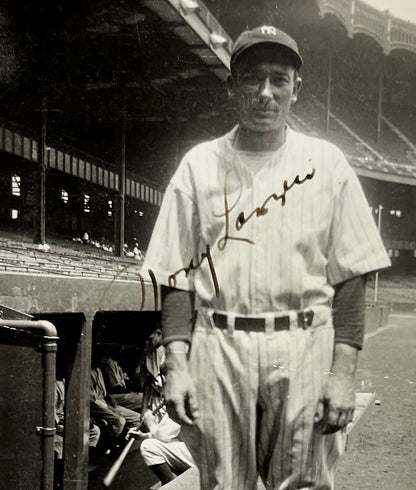 1936 Tony Lazzeri Signed Original Snapshot Photograph. JSA
