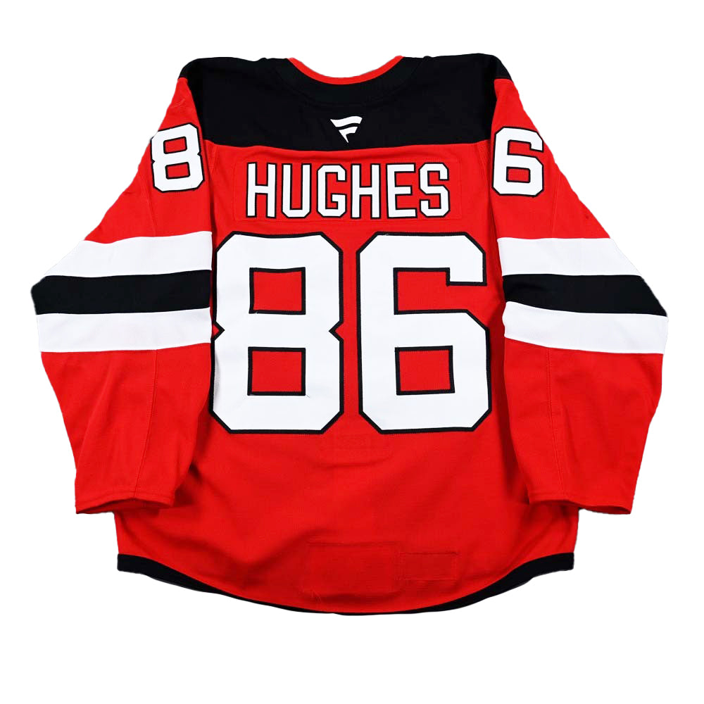 Jack Hughes 2025 Game Used Worn NJ Devils Jersey