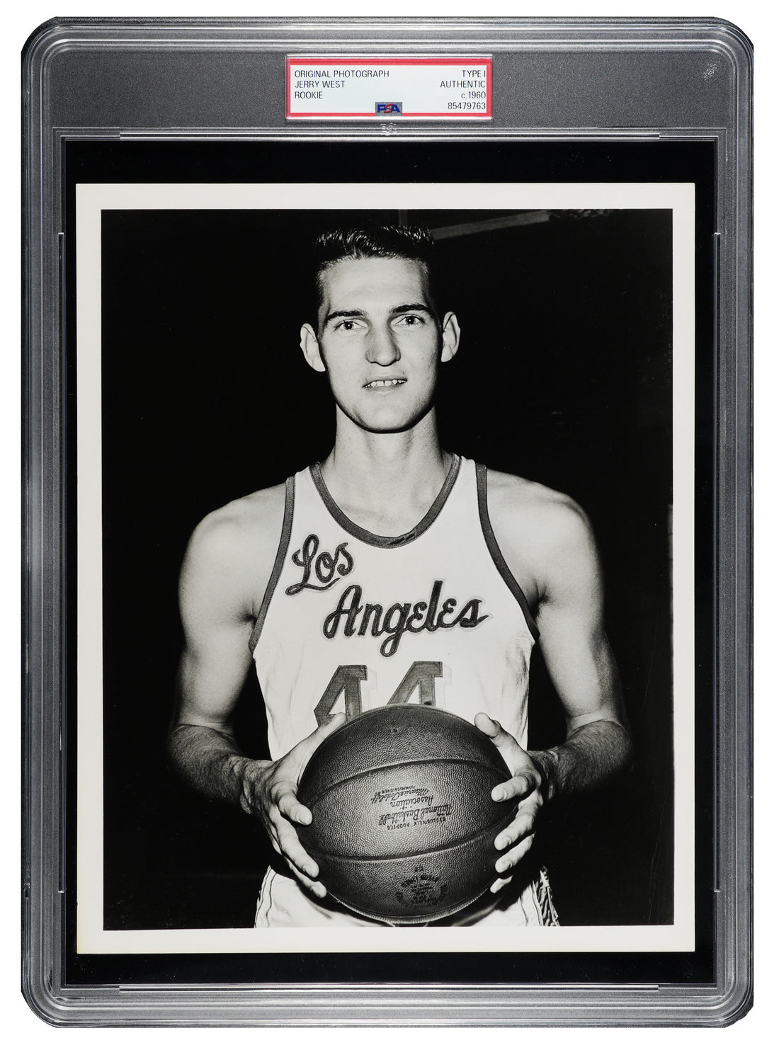 1960 Jerry West Original Type 1 Photograph, Rare Rookie Photo. PSA