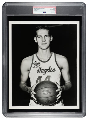 1960 Jerry West Original Type 1 Photograph, Rare Rookie Photo. PSA