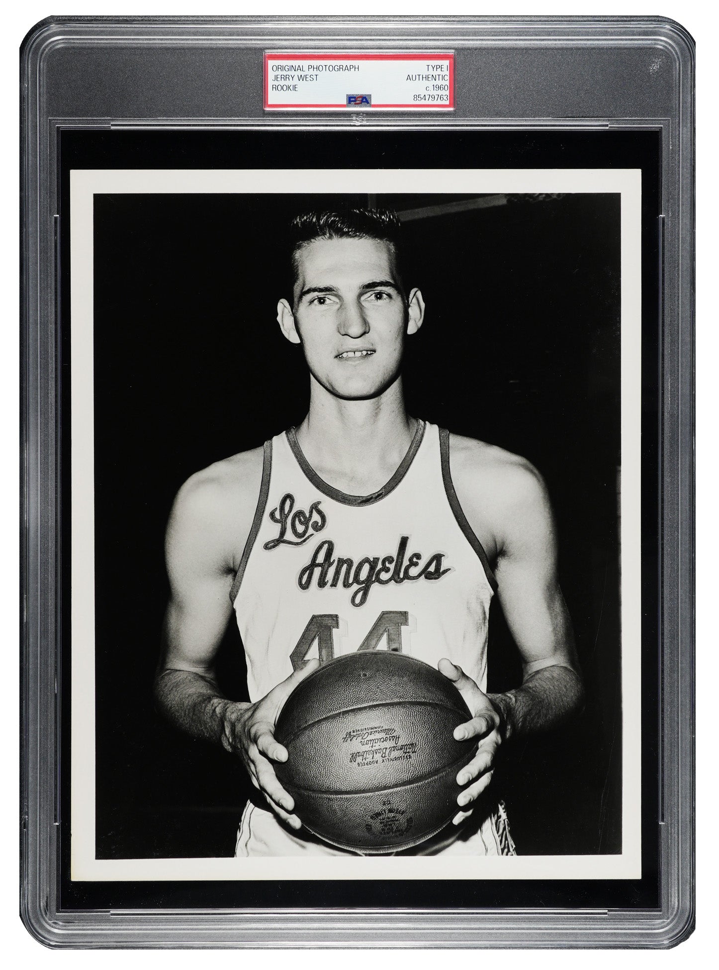 1960 Jerry West Original Type 1 Photograph, Rare Rookie Photo. PSA
