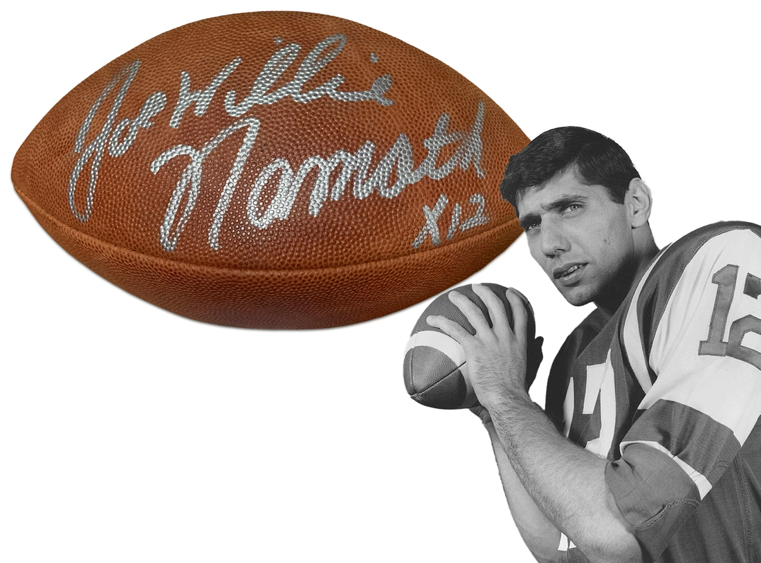 Joe Willie Namath Signed Football. New York Jets. JSA