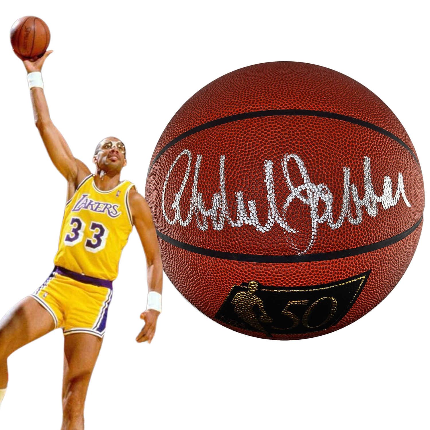 Kareem Abdul-Jabbar Signed Basketball. Hall of Famer. JSA COA