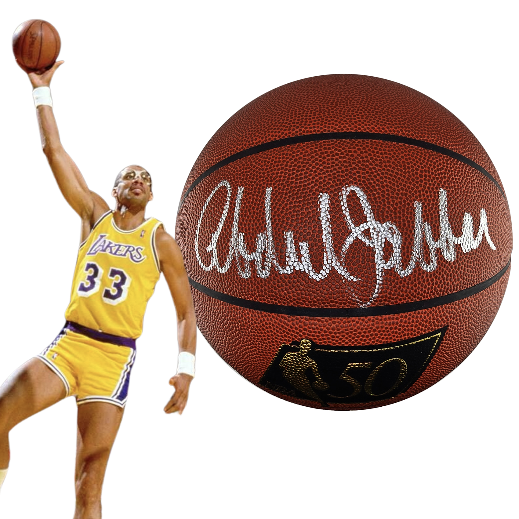 Kareem Abdul-Jabbar Signed Basketball. Hall of Famer. JSA COA