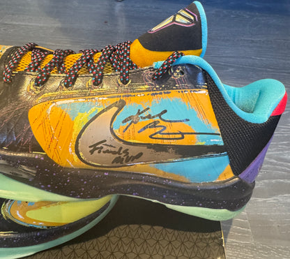 Kobe Bryant Signed Sneakers. Finals MVP Inscription