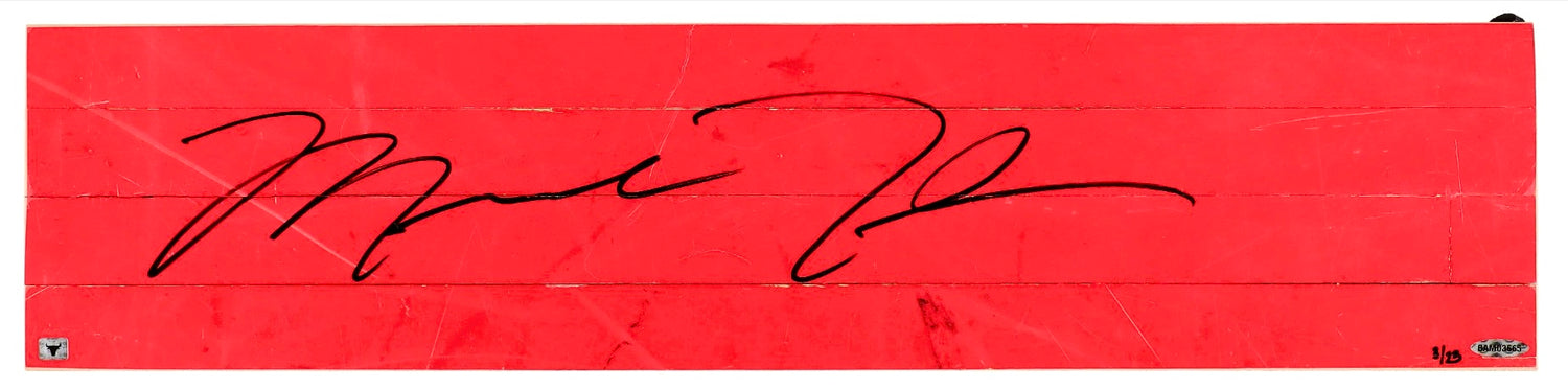 Massive Michael Jordan Signed Game Used Floor Board, Upper Deck Limited Edition /23
