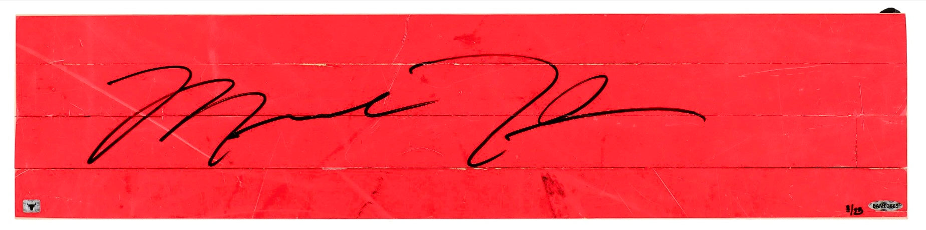 Massive Michael Jordan Signed Game Used Floor Board, Upper Deck Limited Edition /23