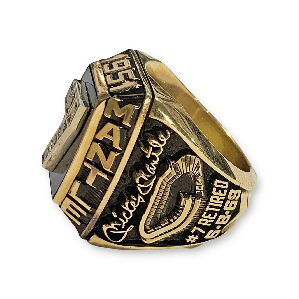 Mickey Mantle Limited Edition Commemorative Gold Ring. Balfour