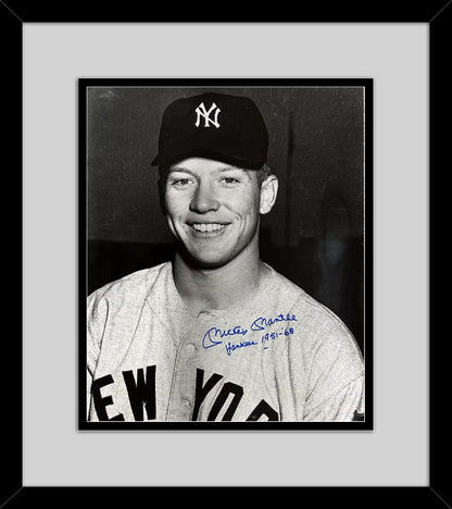 Mickey Mantle Signed &amp; &quot;Yankees, 1951-1968&quot; Inscribed Photo. 20x24. JSA Mint 10