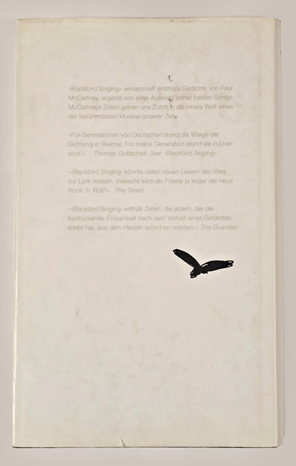 Paul McCartney Signed and Drawn Sketch, Blackbird Singing: Poems and Lyrics. JSA