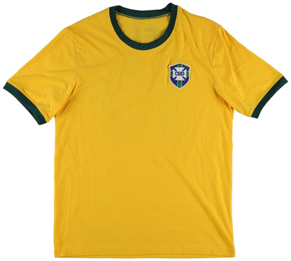 Pele Signed Jersey, Brazilian National Soccer Team. Auto PSA