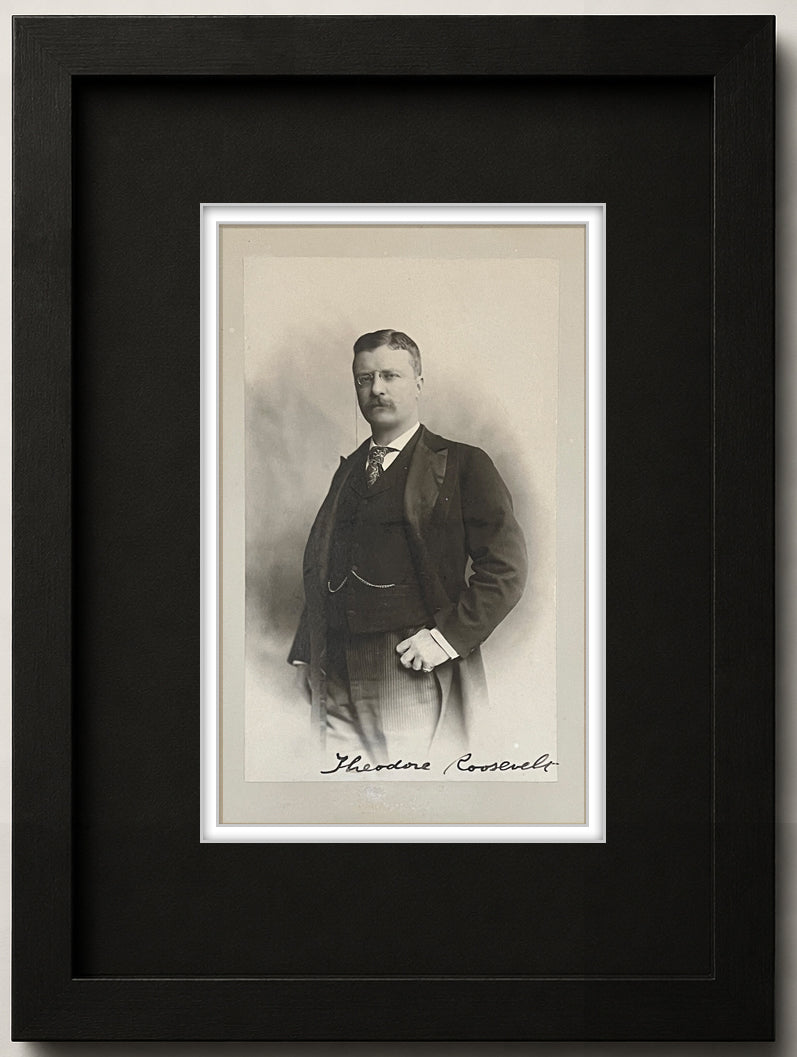 President Theodore Roosevelt Signed Oversized Photo. Auto JSA
