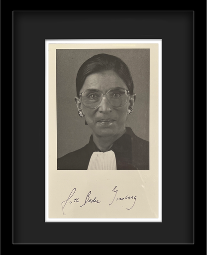 Ruth Bader Ginsburg Signed Photo, Supreme Court Justice. PSA