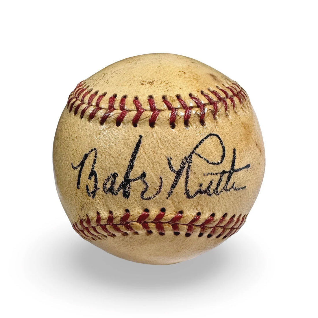 Gorgeous Babe Ruth Single Signed Official American League Baseball. Auto Grade JSA 8