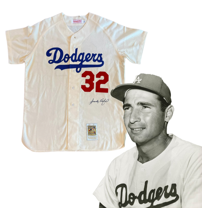 Sandy Koufax Autographed Home Jersey. JSA