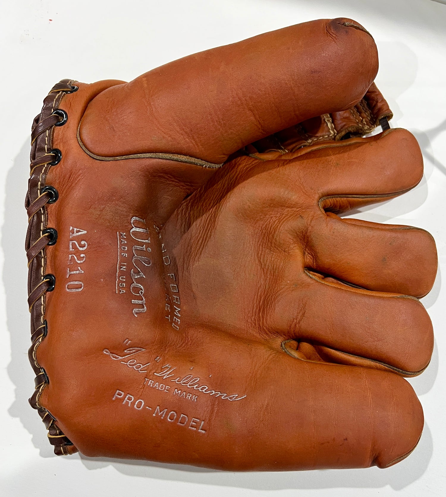 1940 Ted Williams Wilson Pro Model Glove with Original Box. Outstanding Condition