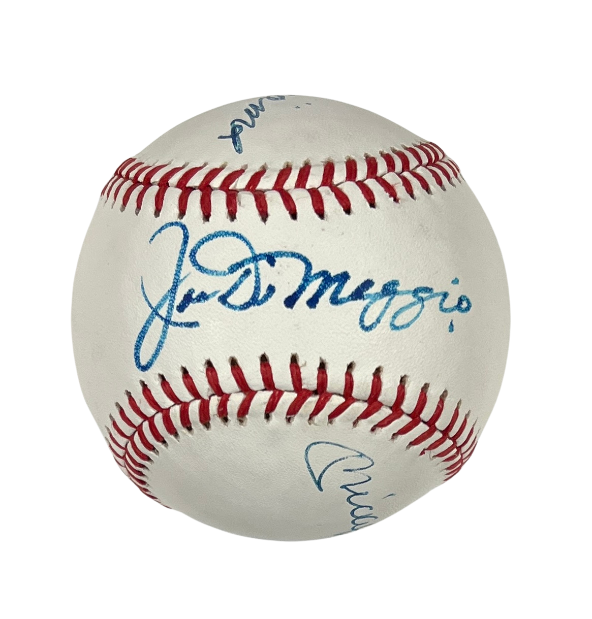 Mickey Mantle, Joe DiMaggio, &amp; Ted Williams Signed Baseball. JSA
