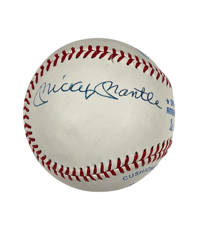 Mickey Mantle, Joe DiMaggio, &amp; Ted Williams Signed Baseball. JSA
