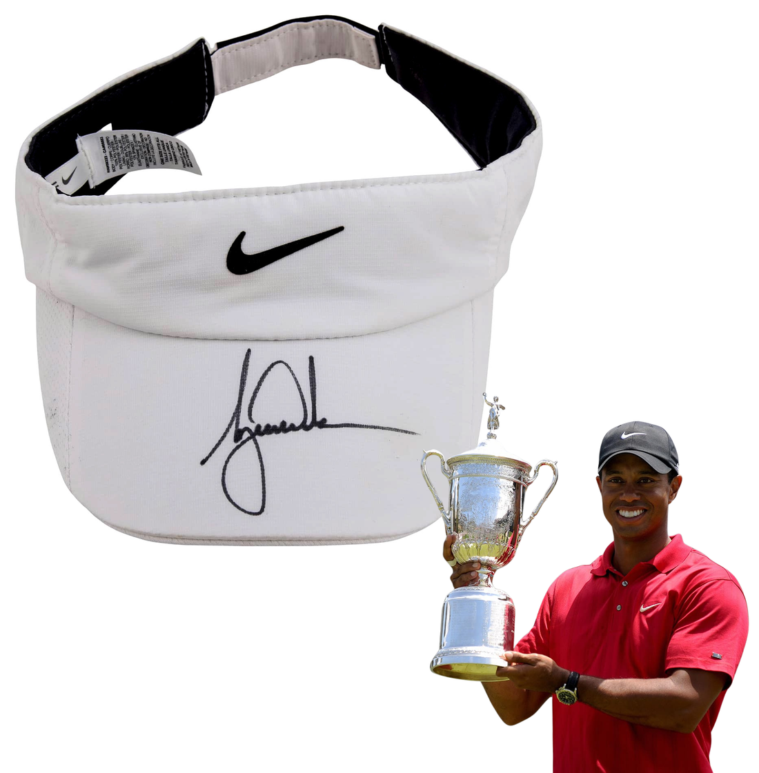 Tiger Woods Autograph, Signed Nike Visor. Auto Beckett BAS