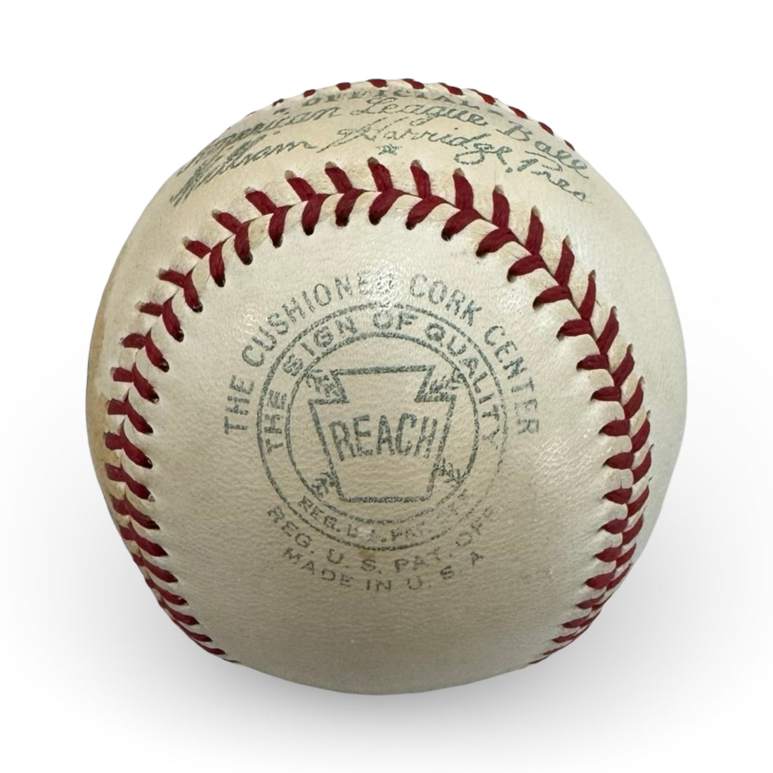 Ty Cobb Single Signed Baseball, Inscribed 1959. Official AL Ball. PSA