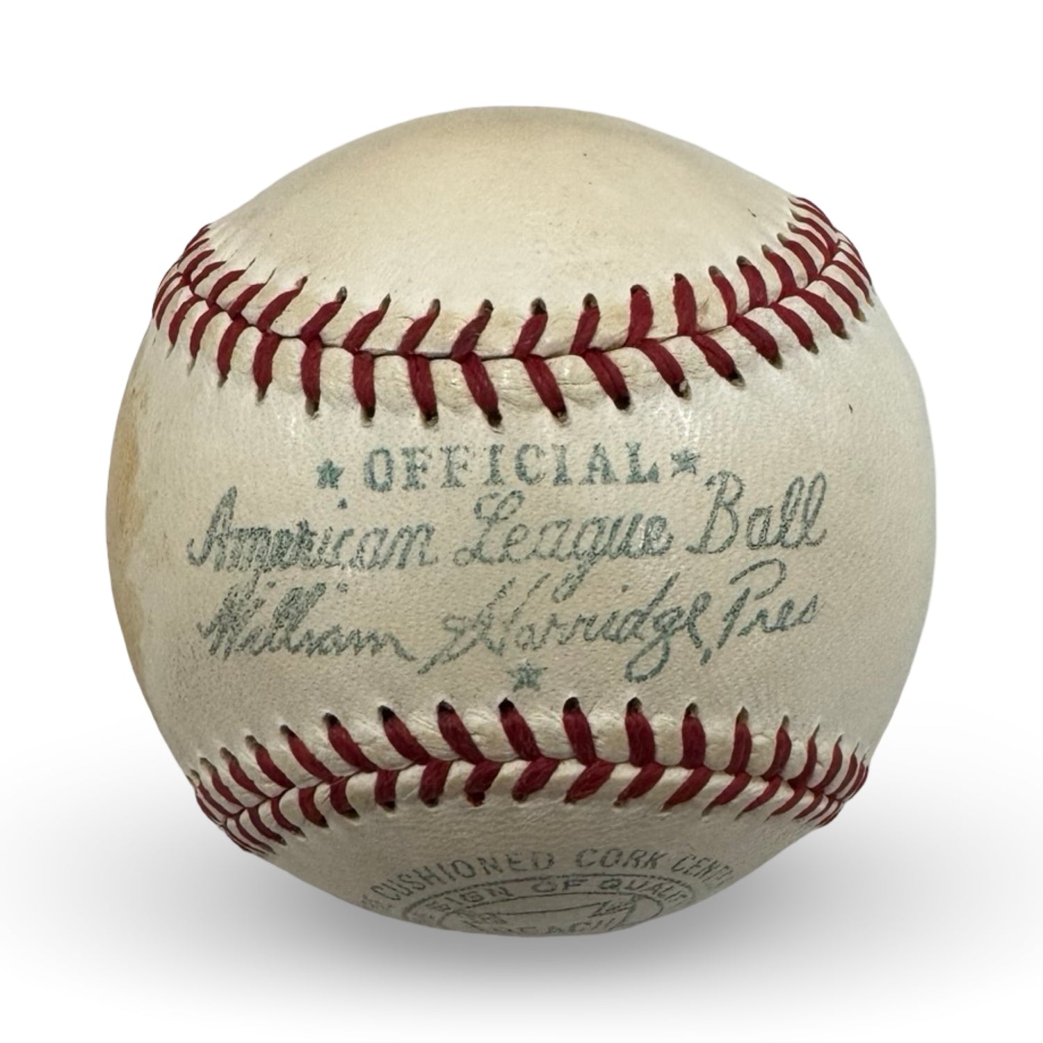 Ty Cobb Single Signed Baseball, Inscribed 1959. Official AL Ball. PSA