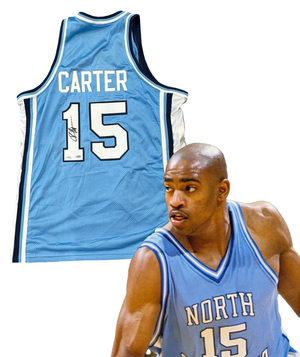 Vince Carter UNC North Carolina Signed Jersey, XL. JSA