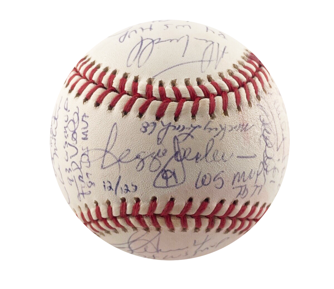 WS MVP Winner Signed Limited Edition Baseball. 24 Sigs 10 HOFers. Full JSA LOA.