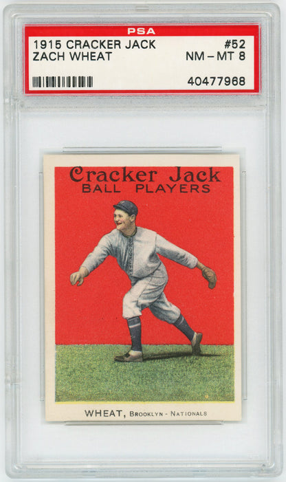 1915 Cracker Jack Zach Wheat, 