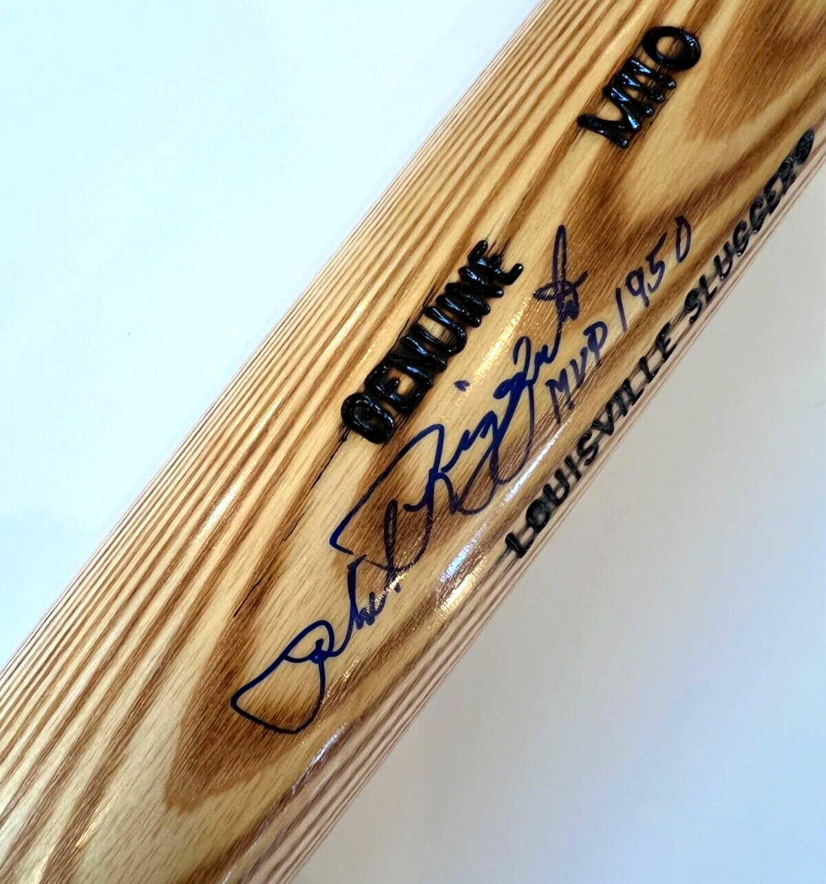 Phil Rizzuto MVP 1950 Inscribed Signed Baseball Bat Louisville Slugger Auto JSA