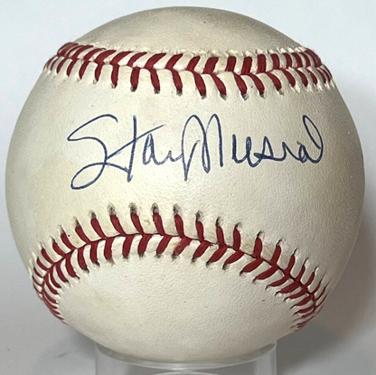 Stan Musial Single Signed Autograph Baseball. St. Louis Cardinals JSA signature.