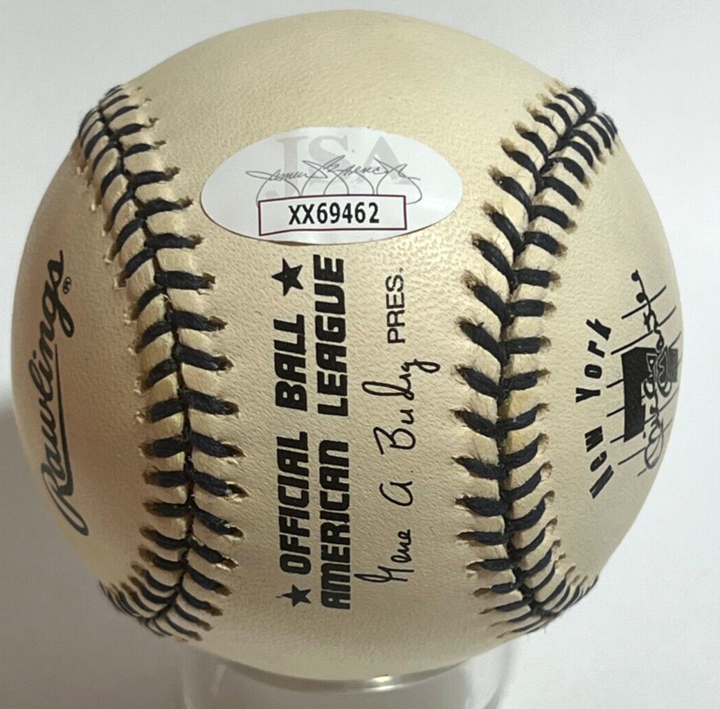 The Mickey Mantle Family Signed Autograph Baseball. JSA Signature.