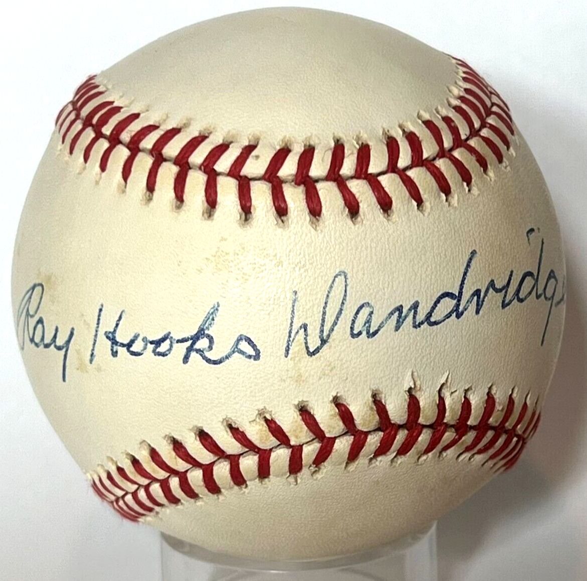 Ray Hooks Dandridge Single Signed Autograph Baseball Negro League JSA signature