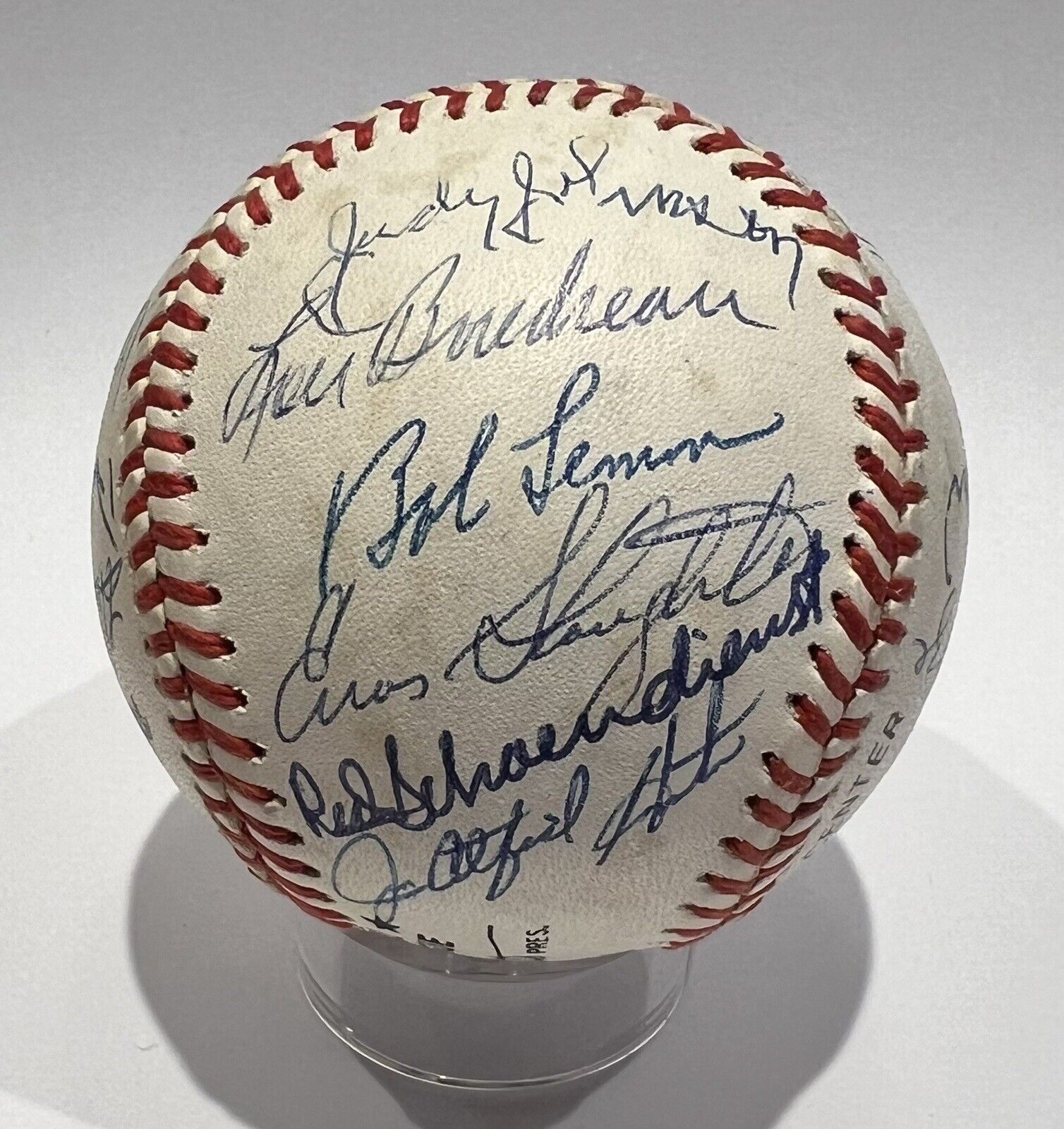Ted Williams Hank Aaron Judy Johnson Hall of Fame Signed Baseball, 20 Autos. JSA