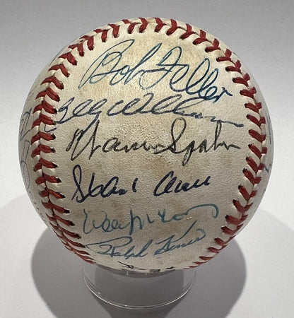 Ted Williams Hank Aaron Judy Johnson Hall of Fame Signed Baseball, 20 Autos. JSA