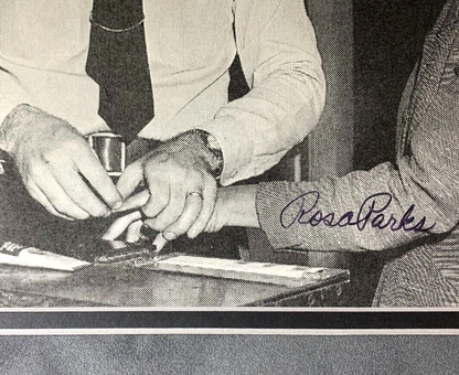 Rosa Parks Signed 8x10 Autograph Photo. 1955 Arrest Civil Rights Movement LOA