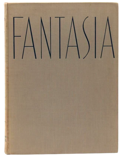 Rare WALT DISNEY Signed Fantasia Book Large Autograph Signature. JSA LOA
