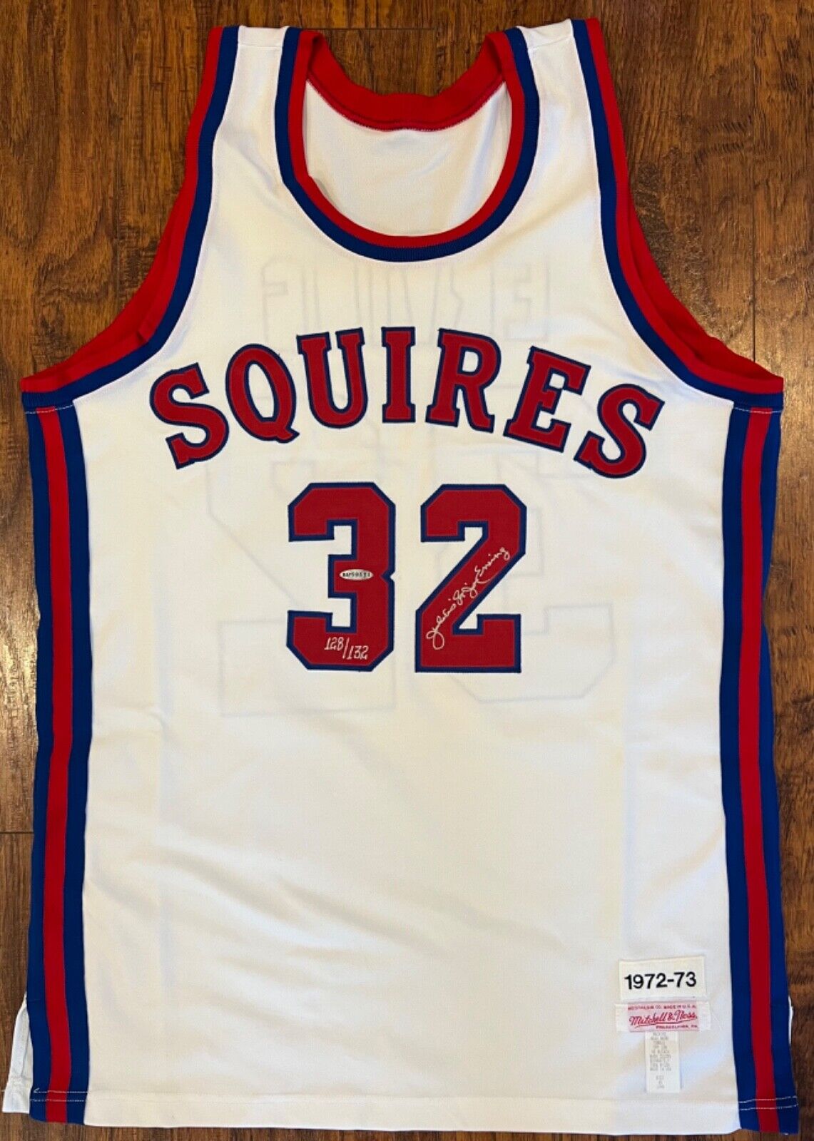 Julius Erving Dr. J Signed Virginia Squires ABA Jersey Mitchell Ness 1972-73 UDA