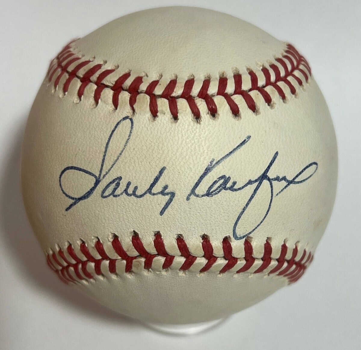 Sandy Koufax Single Signed Autograph Baseball. JSA signature
